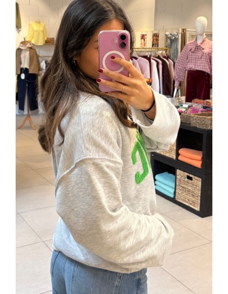 Sweat-Shirt ICONIC Club gris