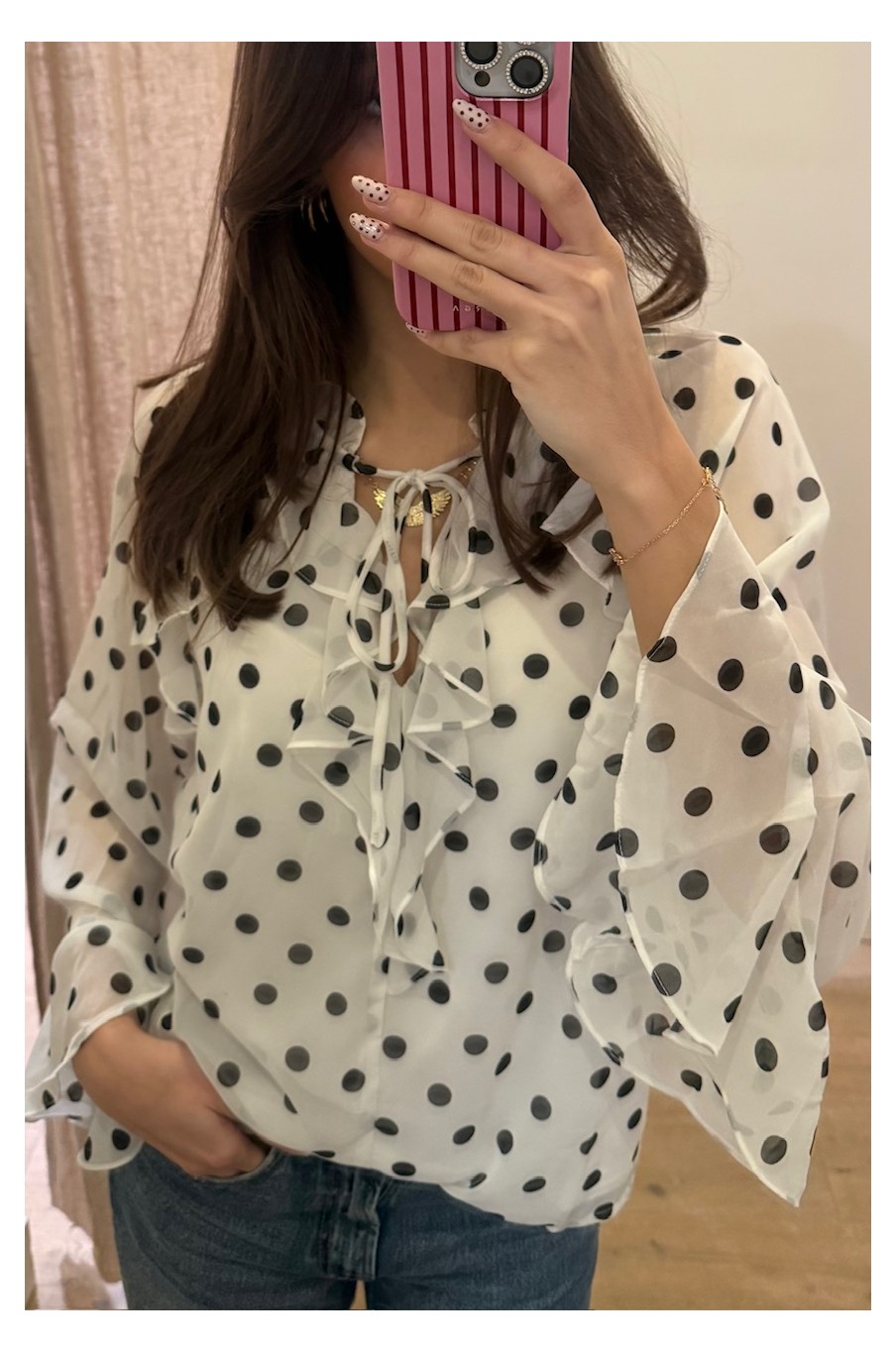 Blouse à pois Steffy