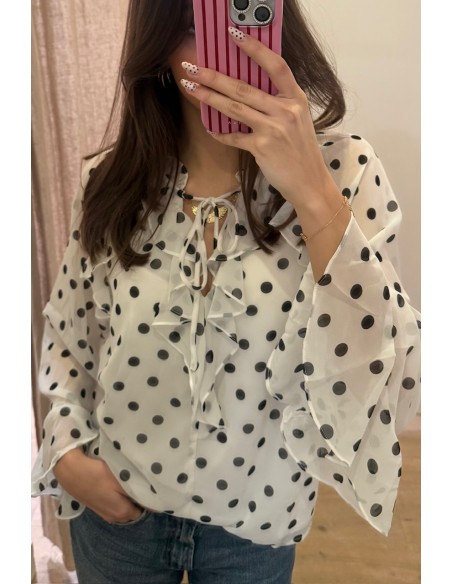 Blouse à pois Steffy