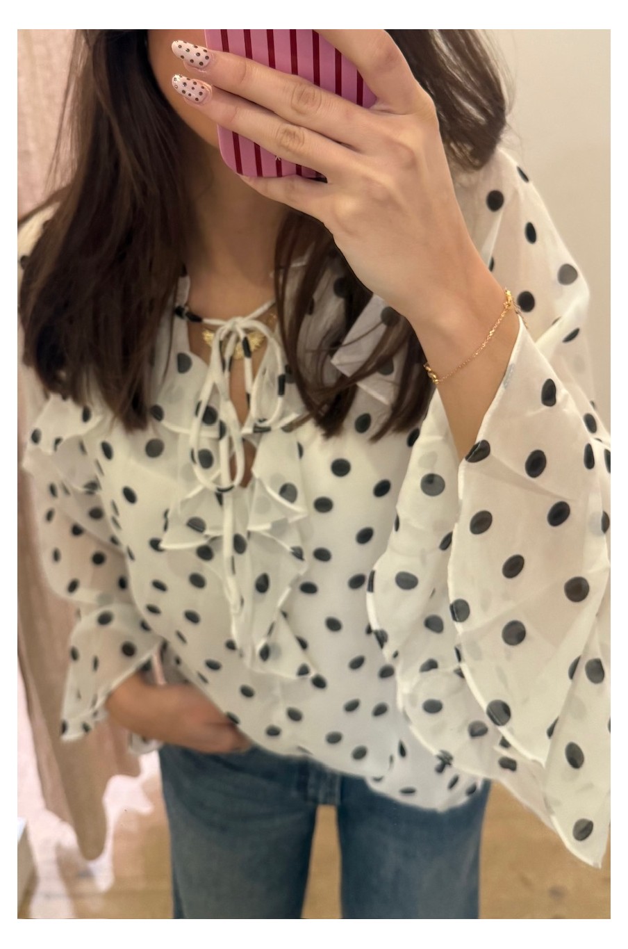 Blouse à pois Steffy