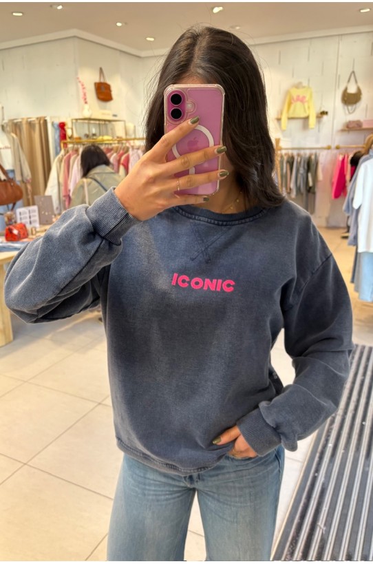 Sweat ICONIC Bleu