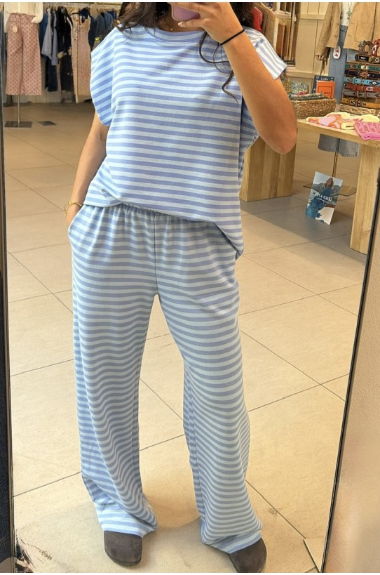 T-Shirt oversize à rayures