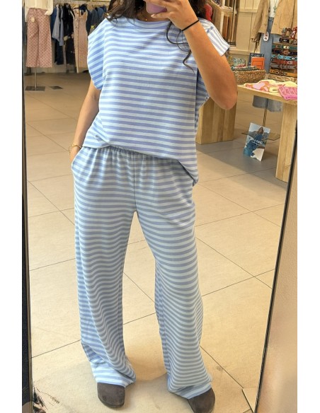 T-Shirt oversize à rayures