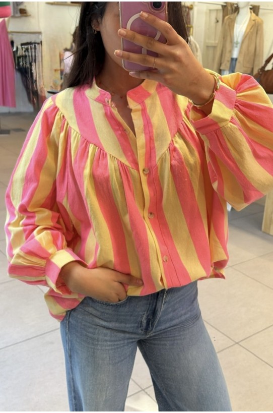 Blouse  grosses rayures Miranda