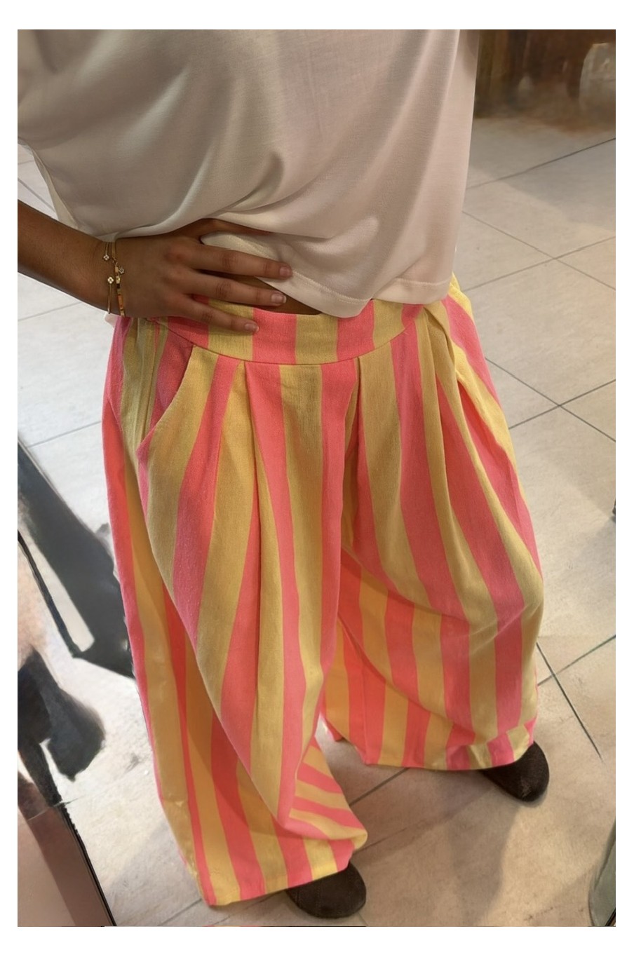 Pantalon Barth grosses rayures