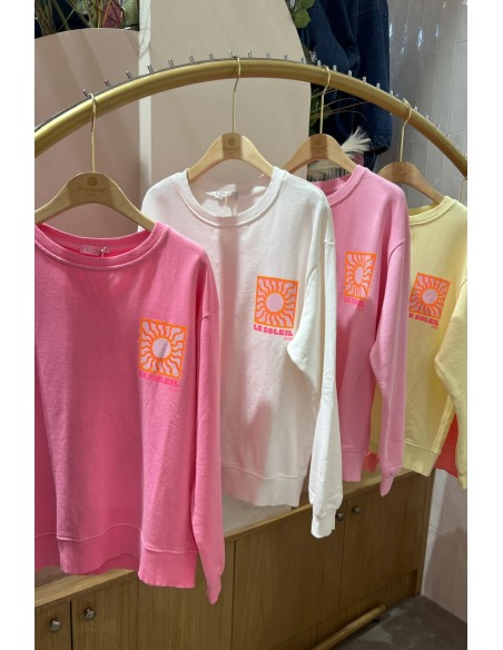 Sweat shirt SOLEIL jaune