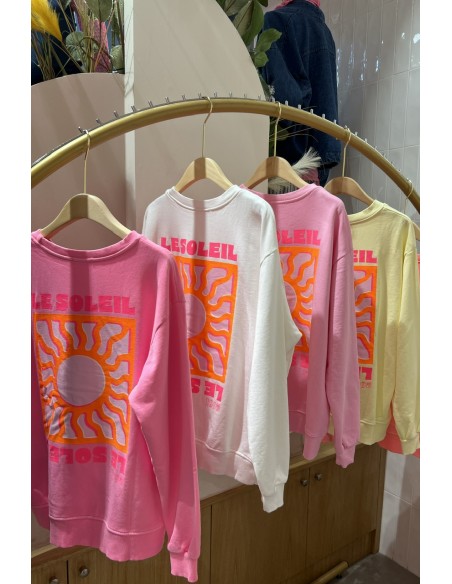Sweat shirt SOLEIL jaune