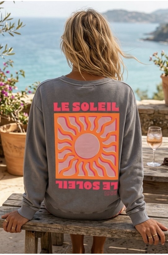 Sweat shirt SOLEIL Gris