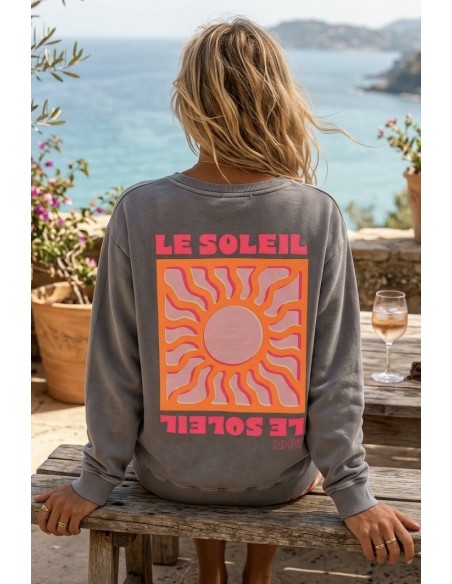Sweat shirt SOLEIL Gris