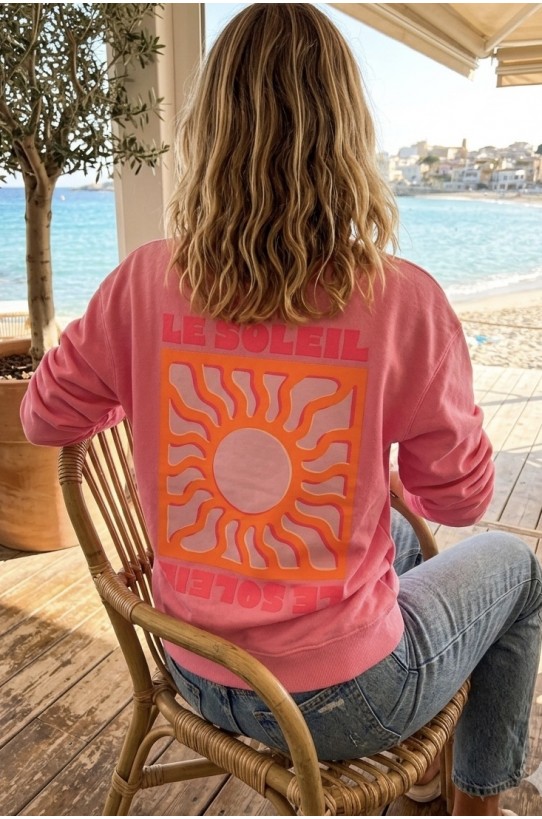 Sweat-Shirt SOLEIL Rose