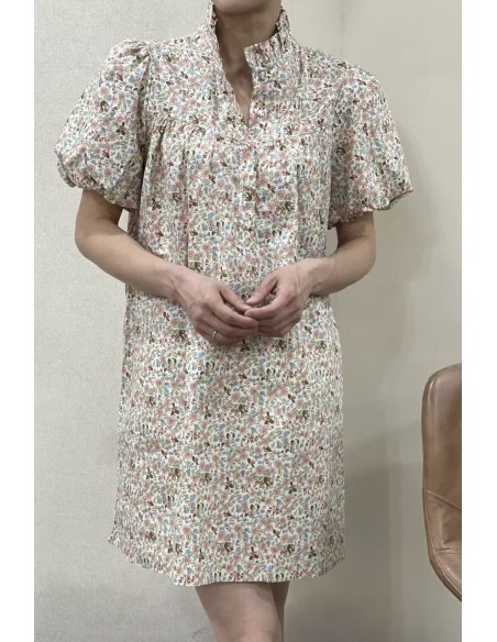 Robe courte manches ballon