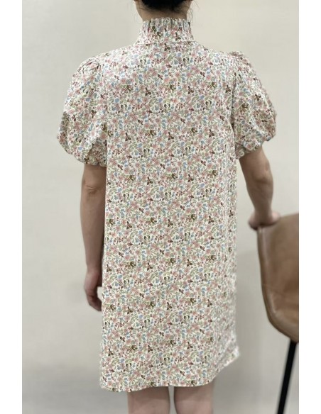 Robe courte manches ballon