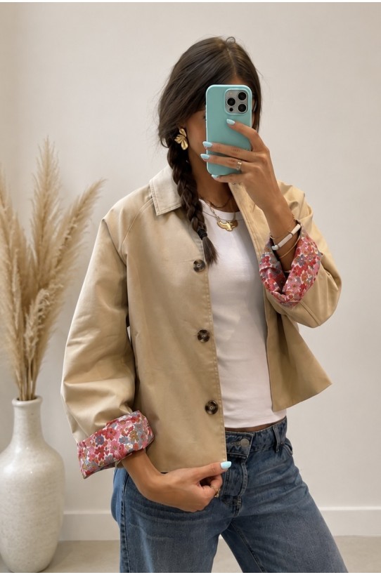 Trench court beige