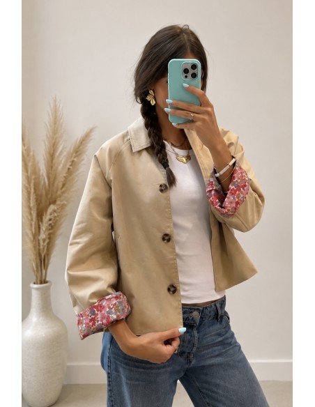 Trench court beige